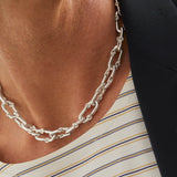 Solstice Link Necklace | Sterling Silver