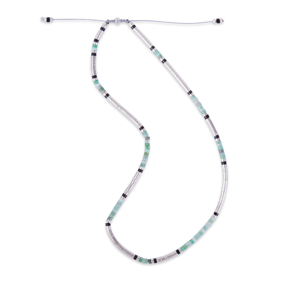 MAOR MCohen collection chrysoprase sterling silver necklace