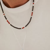 Sonoran Bead Necklace | Blue Tiger Eye Mix | Sterling Silver