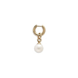 Tisha Single Earring | Pearl I Yellow Gold