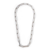 MAOR Cuadro large link necklace sterling silver