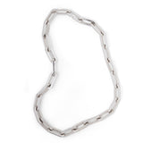 MAOR Cuadro large link necklace sterling silver