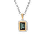 Equinox Necklace | X-Small Scale | Blue Topaz | Mixed Metal