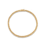 Zag Bracelet | Pave Detail | Yellow Gold