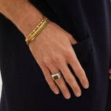 Zag Bracelet | Pave Detail | Yellow Gold