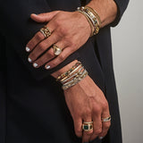 Perihelion Bracelet | 1/3 Pave | Yellow Gold