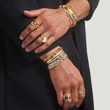 Hotam Oval Ring | 15mm | Mixed Metal