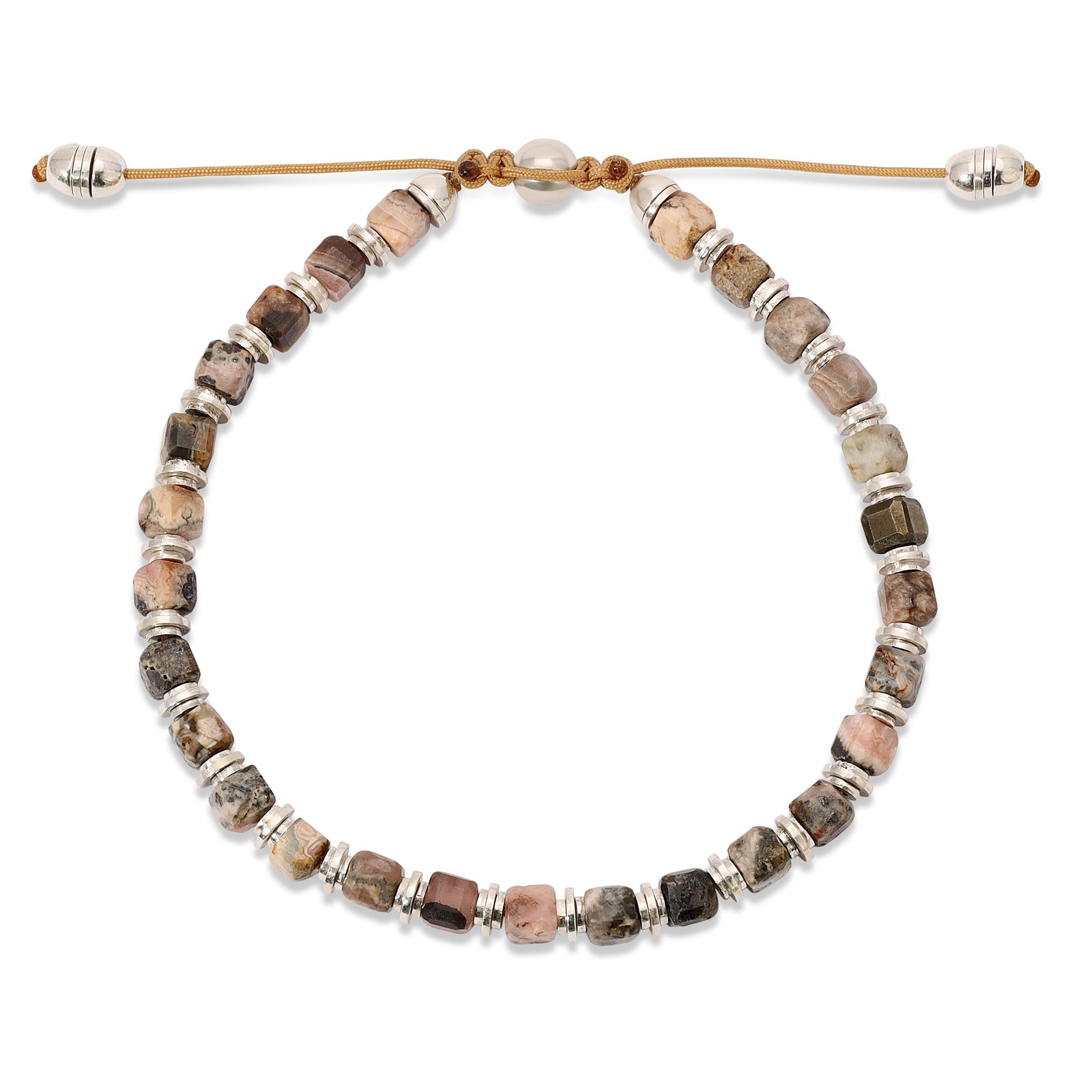 Fenom Bracelet | Rhodochrosite | Sterling Silver