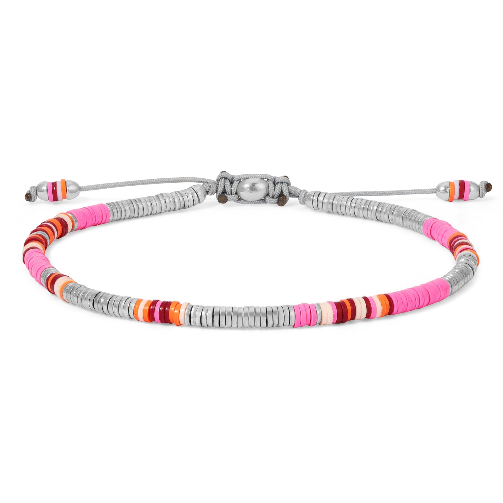 Komodo Bracelet | Hot Pink Pattern | Sterling Silver