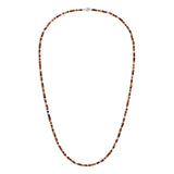 Elio Necklace Stack | Tan Pattern | Sterling Silver