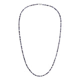 Caelis Necklace Stack | Blue Pattern | Sterling Silver