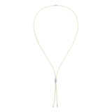 Oren Necklace Stack | Green Pattern | Sterling Silver