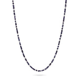 Caelis Necklace Stack | Blue Pattern | Sterling Silver