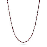 Vesta Necklace Stack | Red Pattern | Sterling Silver
