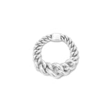 Curb Chain Ring | Medium Scale | Sterling Silver
