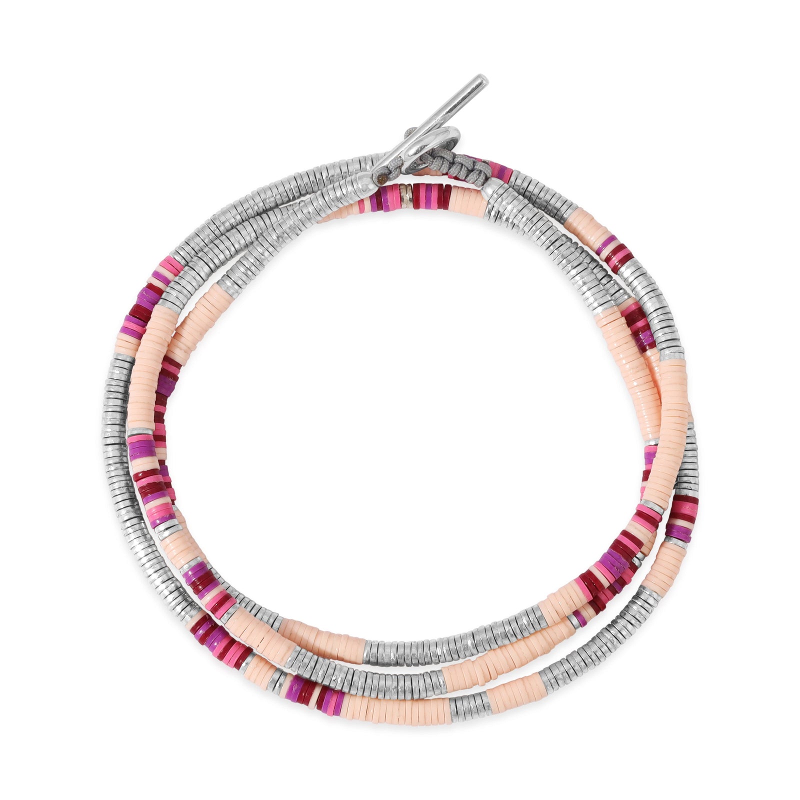 Komodo Necklace/Bracelet | Light Pink Pattern | Sterling Silver