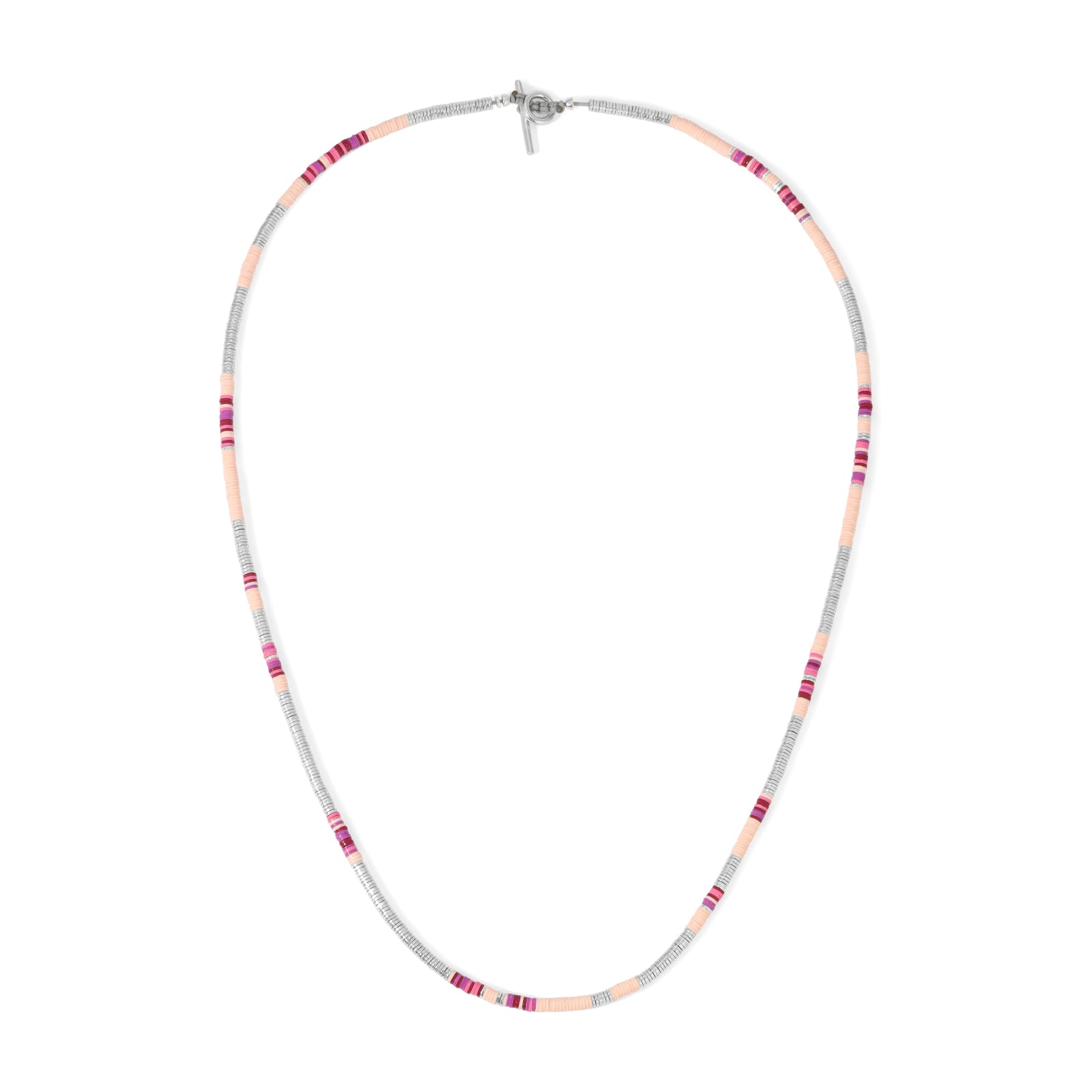 Komodo Necklace/Bracelet | Light Pink Pattern | Sterling Silver