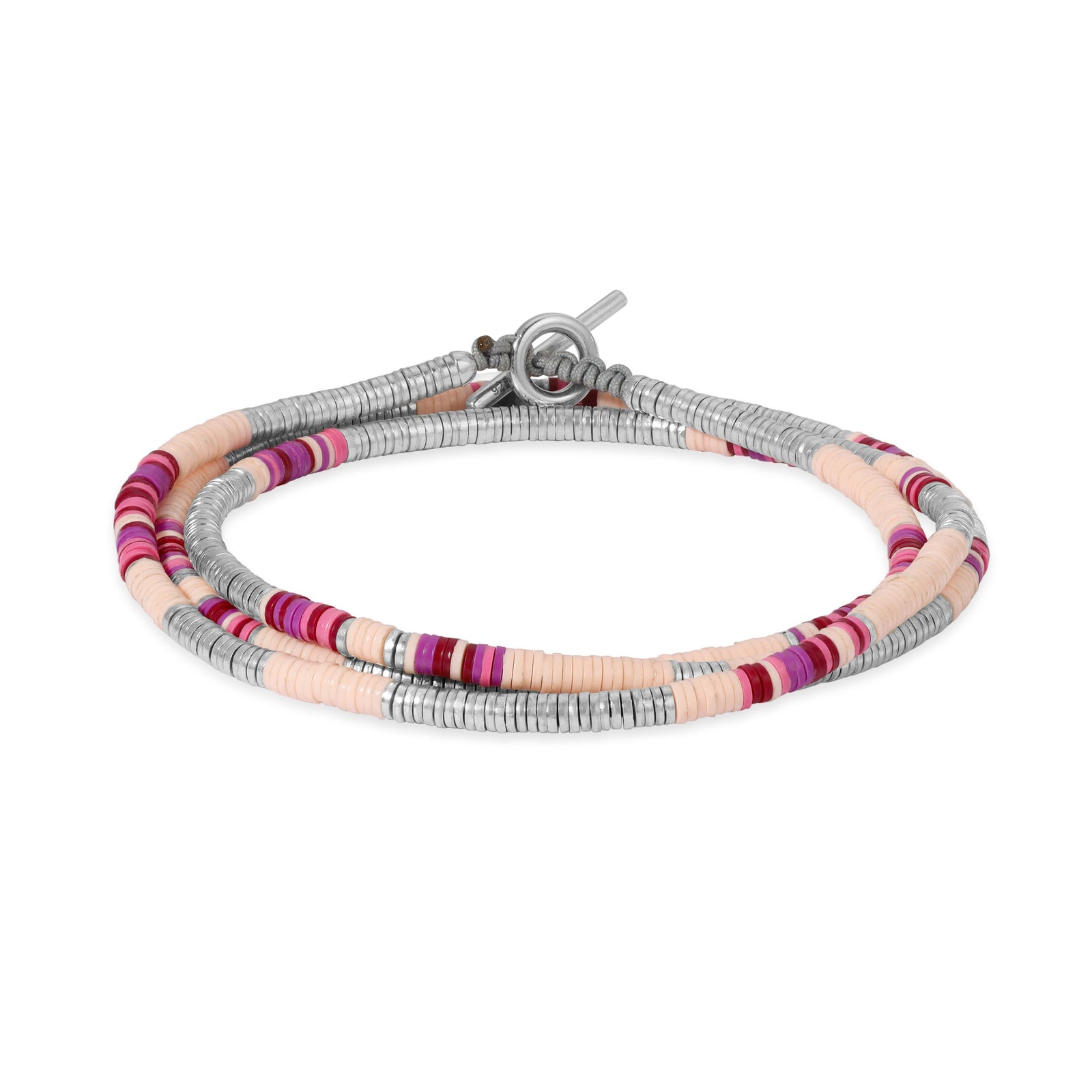 Komodo Necklace/Bracelet | Light Pink Pattern | Sterling Silver
