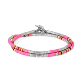 Komodo Necklace/Bracelet | Hot Pink Pattern | Sterling Silver