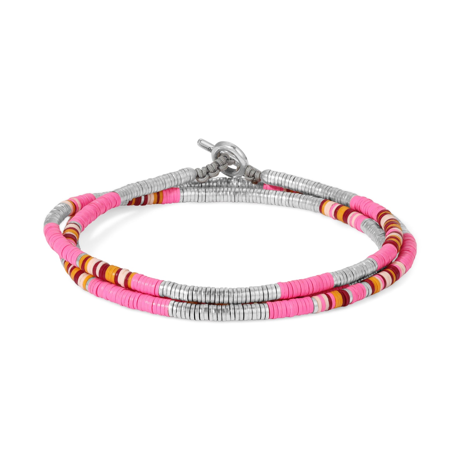 Komodo Necklace/Bracelet | Hot Pink Pattern | Sterling Silver