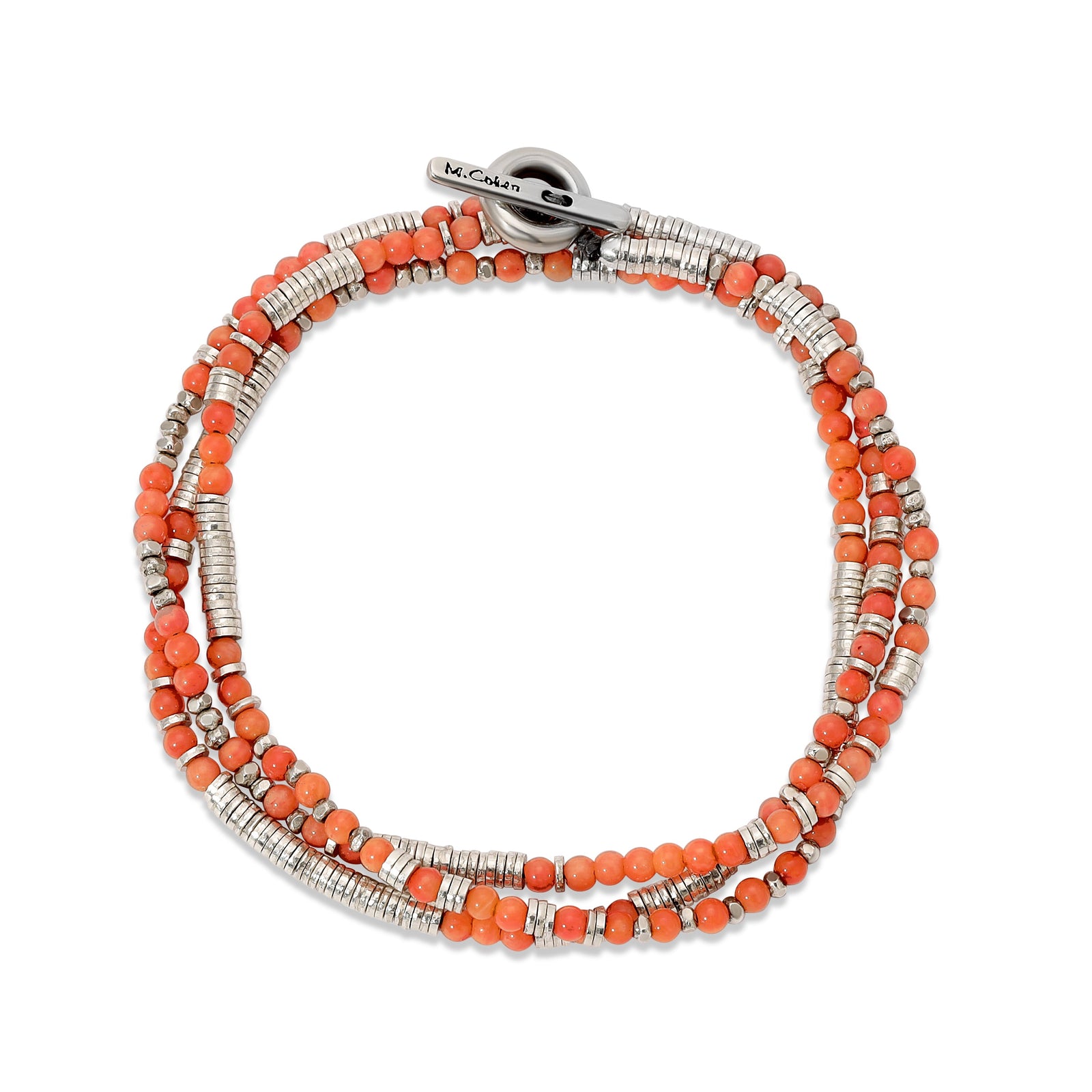Zion Necklace / Bracelet | Coral | Sterling Silver