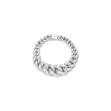 Curb Chain Ring | Small Scale | Sterling Silver
