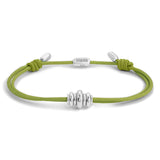 Oren Bracelet Stack | Green Pattern | Sterling Silver
