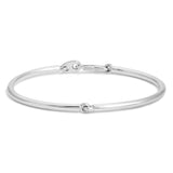 Caelis Bracelet Stack | Blue Pattern | Sterling Silver