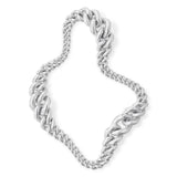 Mic Curb Link Bracelet | 3 Graduating | Sterling Silver