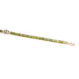 Cherish Bracelet | Afghan Jade | Pave Detail | Yellow Gold