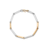 Cuadrangular Bracelet | Mixed Metal