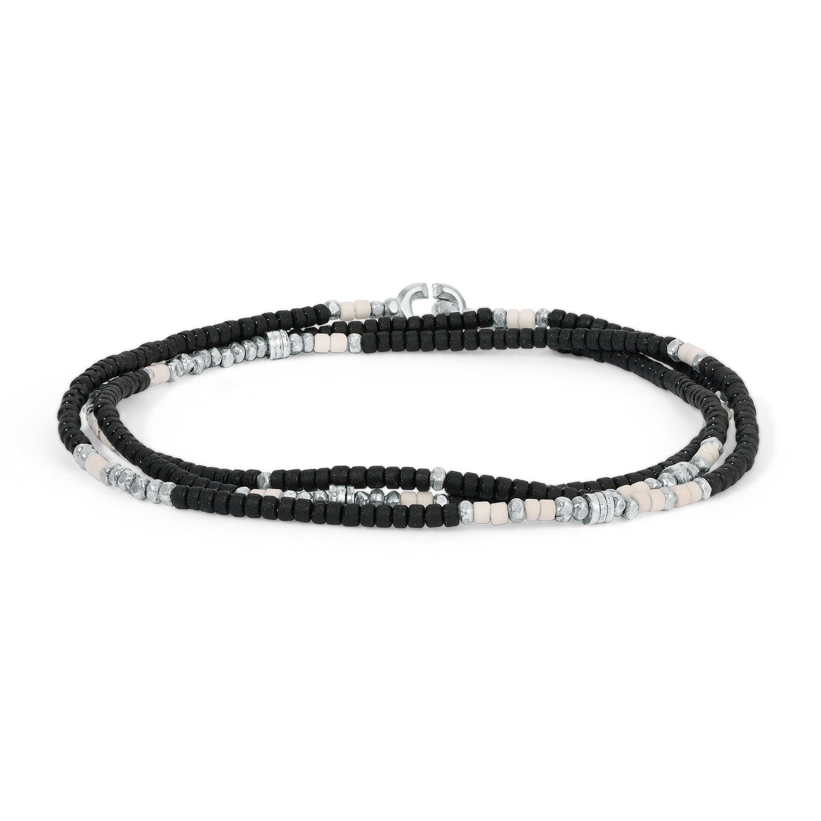 Dashur Necklace / Bracelet | Black | Sterling Silver