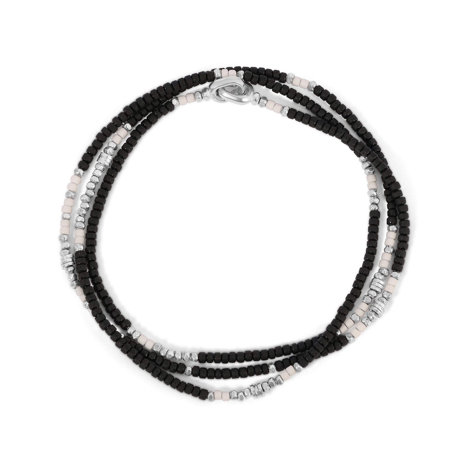 Dashur Necklace / Bracelet | Black | Sterling Silver