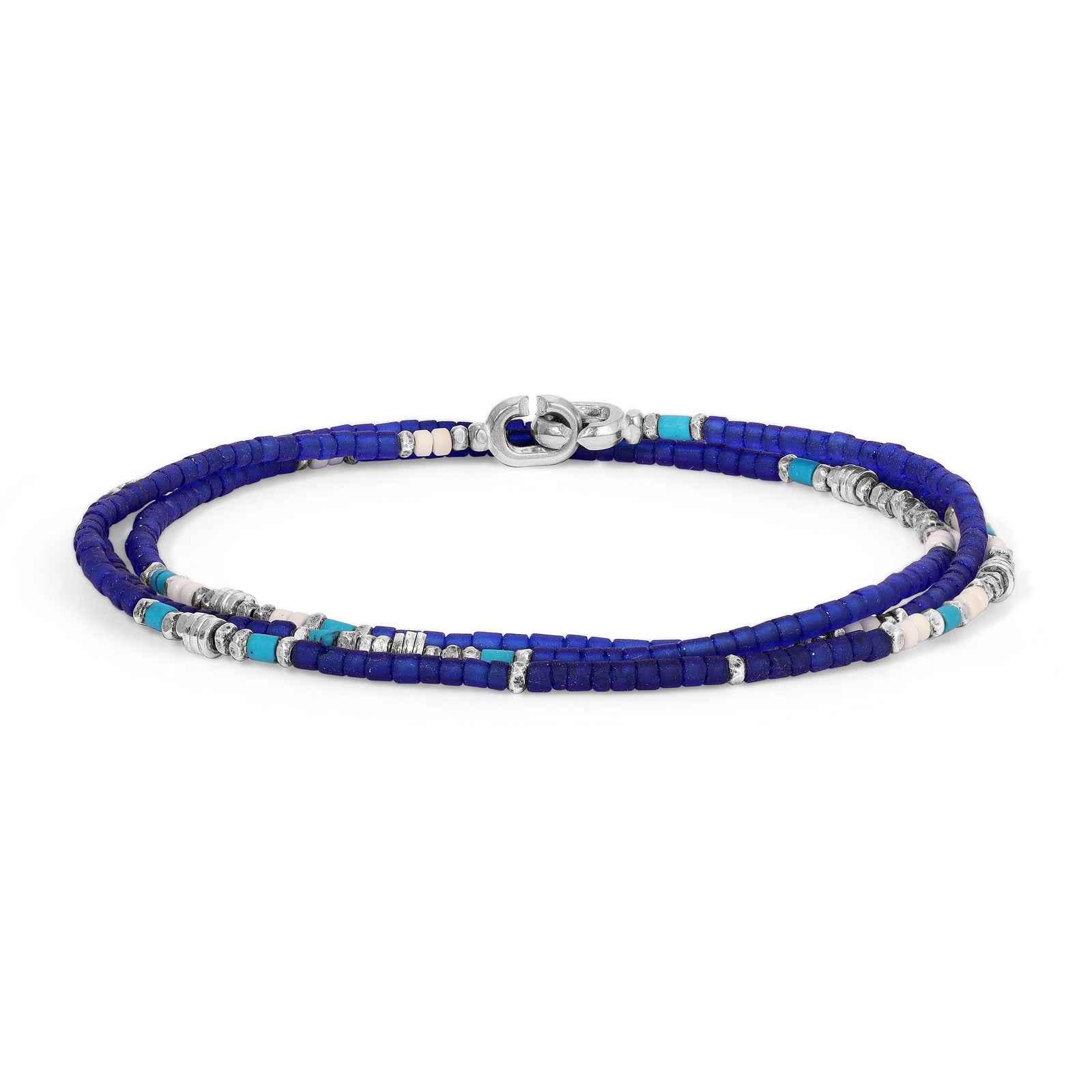 Dashur Necklace / Bracelet | Deep Blue | Sterling Silver