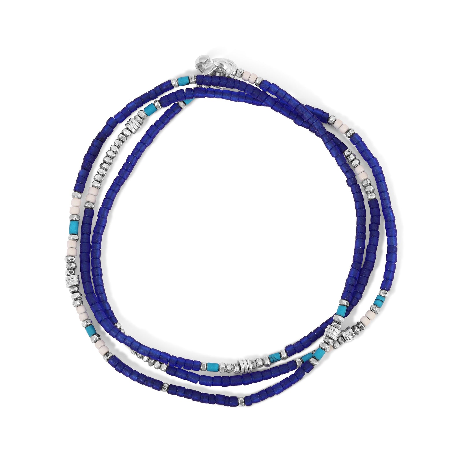 Dashur Necklace / Bracelet | Deep Blue | Sterling Silver