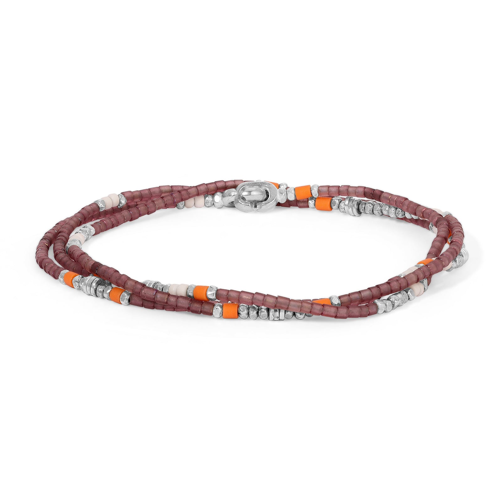 Dashur Necklace / Bracelet | Mauve | Sterling Silver