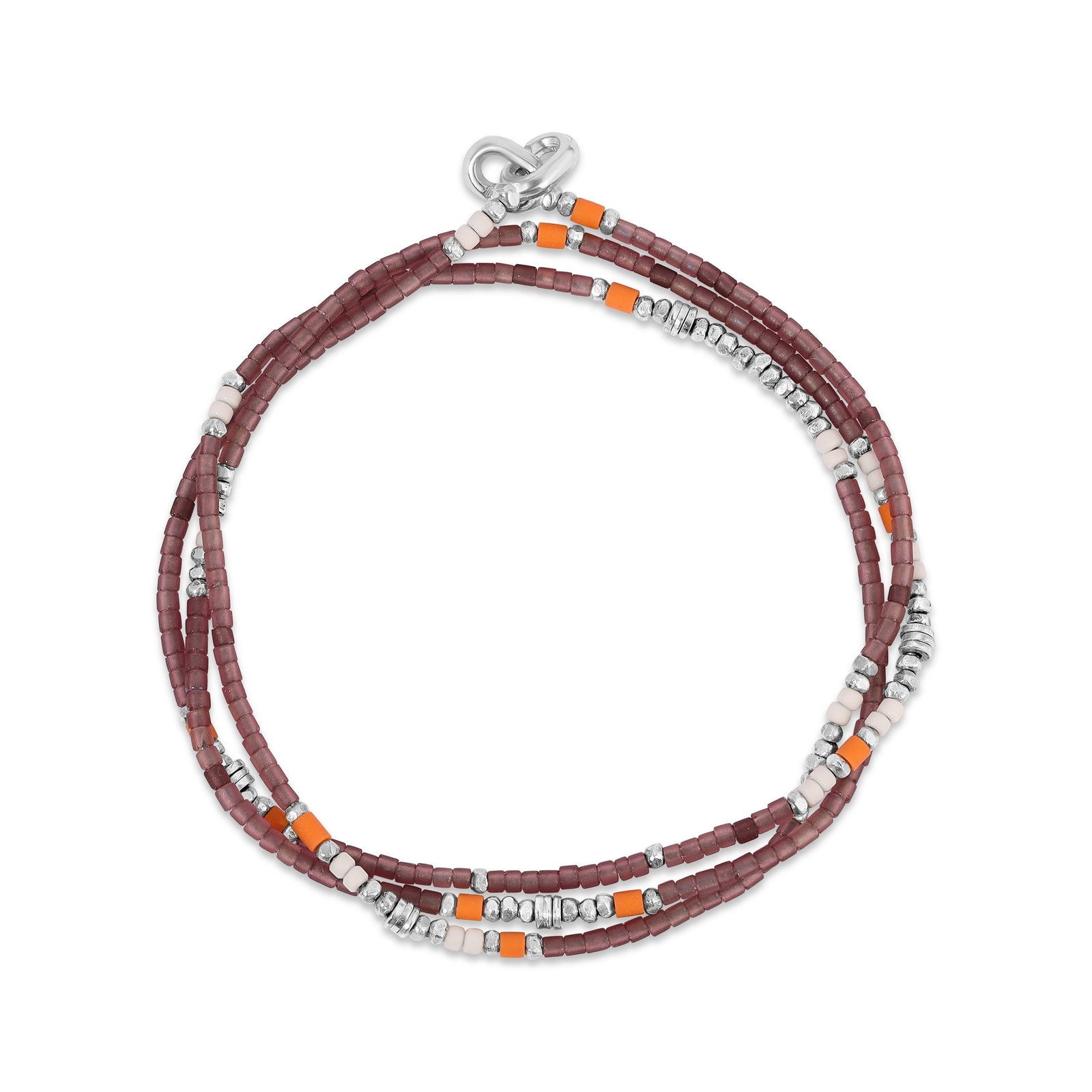Dashur Necklace / Bracelet | Mauve | Sterling Silver
