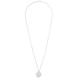 Gudo Necklace | Round | Diamond Detail | Sterling Silver
