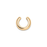 Heart Cuffie Single Ear Cuff I 3.5mm | Yellow Gold