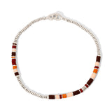 Housa Bracelet | Brown Pattern | Sterling Silver