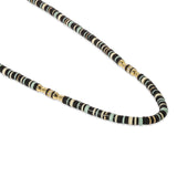 Housa Necklace | Green Pattern | Yellow Gold