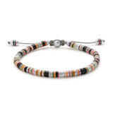 Malli Bracelet | Black Pattern | Sterling Silver