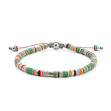 Malli Bracelet | Green Pattern | Sterling Silver