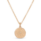 Message Pendant Necklace | Empowerment | Yellow Gold | Diamond Detail