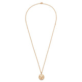 Message Pendant Necklace | Always Prosper | Yellow Gold | Diamond Detail
