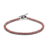 Mini Katta Bracelet | Maroon | Sterling Silver