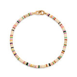 Mini Malli Bracelet | Off White Pattern | Yellow Gold