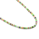 Mini Malli Necklace/Bracelet | Light Green Pattern | Sterling Silver