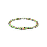 Mini Malli Necklace/Bracelet | Light Green Pattern | Sterling Silver