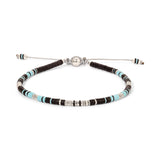 Mini Rizon Bracelet | Black Pattern | Sterling Silver